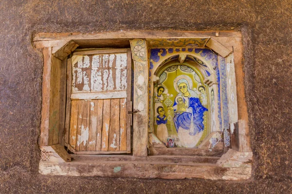 Tana Ethiopia April 2019 Window Ura Kidane Meret Mihret Monastery — Foto de Stock