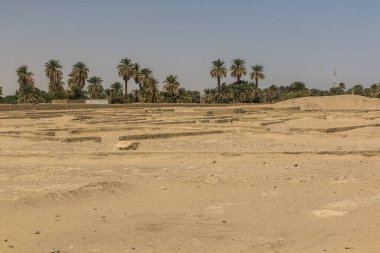 Eski şehrin kalıntıları Kerma, Sudan