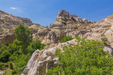Türkiye 'nin Kapadokya kentindeki Güvercin Vadisi