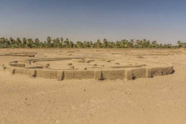 Eski şehrin kalıntıları Kerma, Sudan