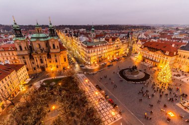 Eski Şehir Meydanı Prag, Çek Cumhuriyeti için havadan görünümü