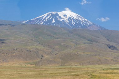 Türkiye 'nin Ararat Dağı manzarası