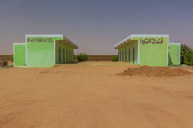 KARIMA, SUDAN - 3 Mart 2019: Karima, Sudan 'daki Alta Mouda Oteli