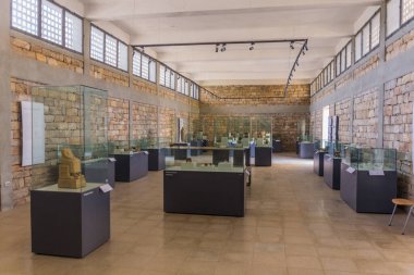 WUKRO, ETHIOPIA - 21 Mart 2019: Wukro Arkeoloji Müzesi, Etiyopya