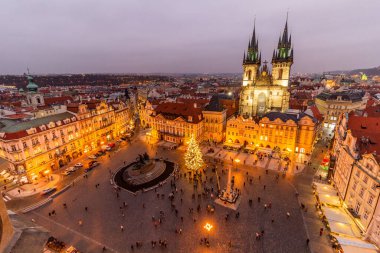 Eski Şehir Meydanı Prag, Çek Cumhuriyeti için havadan görünümü