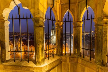 Çek Cumhuriyeti Prag 'daki Eski Şehir Meydanı' nın manzarası