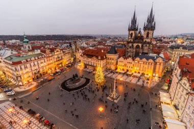 Eski Şehir Meydanı Prag, Çek Cumhuriyeti için havadan görünümü