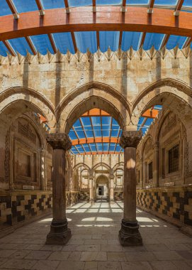 Dogubeyazit yakınlarındaki Ishak Paşa Sarayı 'ndaki Tören Salonu