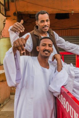 SHENDI, Sudan - 5 Mart 2019: Şendi, Sudan 'da Halkın Portresi