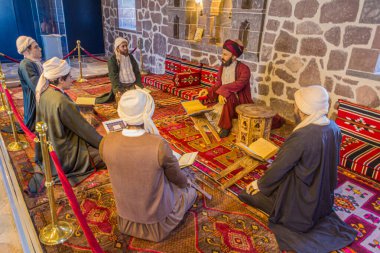 DOGUBEYAZIT, TURKEY - 17 Temmuz 2019: Dogubeyazit, Türkiye yakınlarındaki Ahmed El-Hani Müzesinde Yerel Yaşam Sergisi