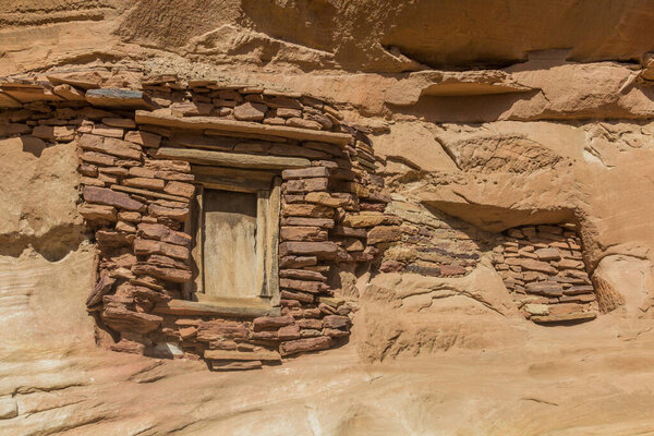 Man-made caves at Abuna Yemata Guh rock-hewn church, Tigray region, Ethiopia