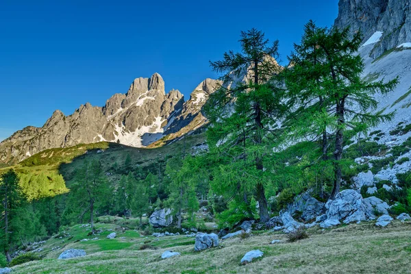 Luce Del Sole Sulle Montagne Salisburgo Austria — Foto Stock