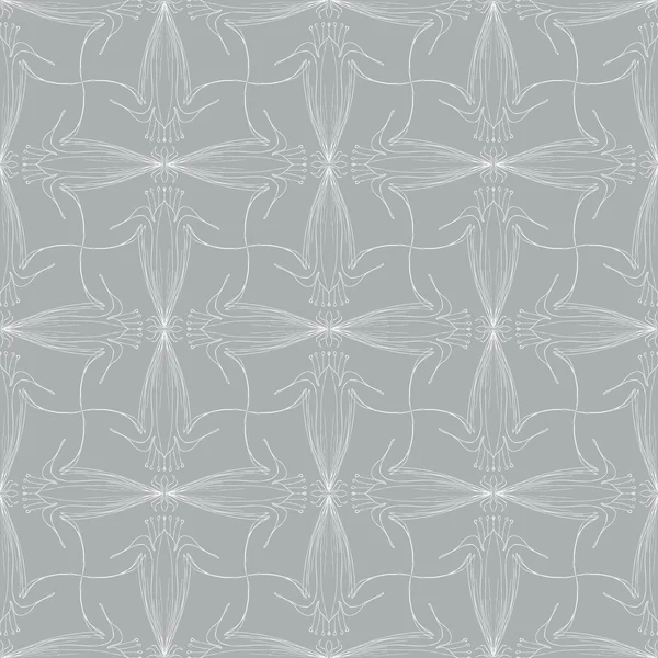 Diseño de patrón de vector vintage con motivos florales — Archivo Imágenes Vectoriales