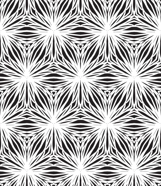 Lineares Muster, weiße und schwarze Dreiecke — Stockvektor