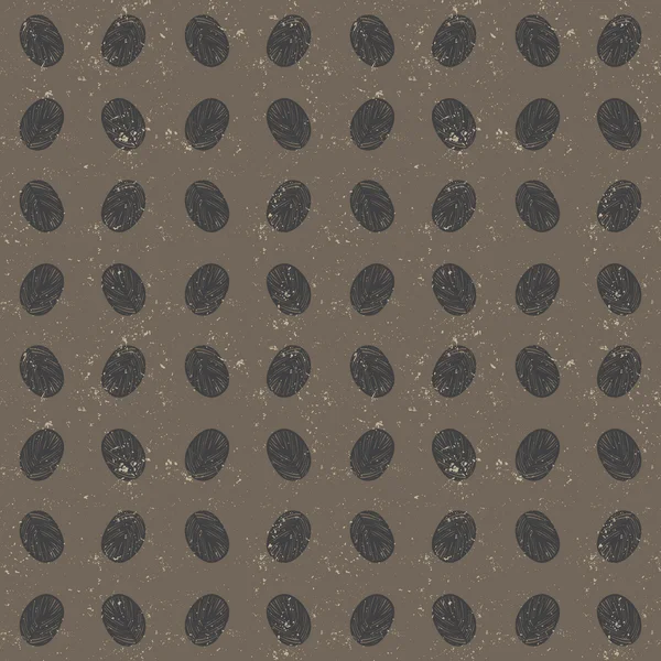 Naadloze patroon van vingerafdrukken, grijze textuur — Stockvector