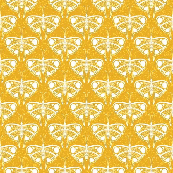 Patrón vectorial Art deco con mariposas — Vector de stock