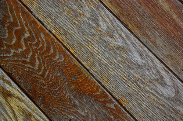 Wooden boards with chipped paint — Stock Photo, Image