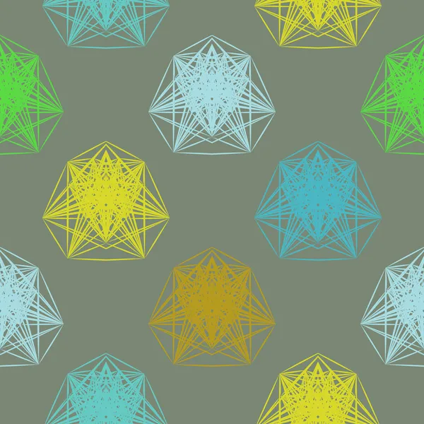 Patrón geométrico en colores primavera — Vector de stock