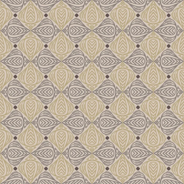 Vintage pattern in sepia color — Stock Vector