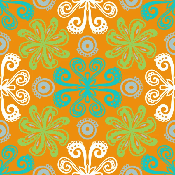 Indian floral pattern — Stock Vector
