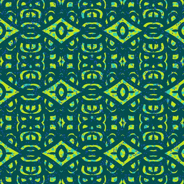 Muster mit kühnen ethnisch stilisierten Ornamenten — Stockvektor