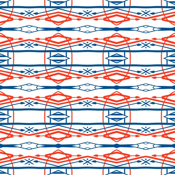 スカンジナビアの民族のモチーフと幾何学模様 — ストックベクタ