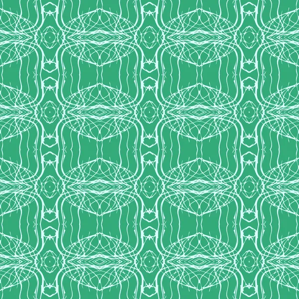 Vintage, elegante padrão de vetor sem costura em verde de hortelã desbotada . — Vetor de Stock