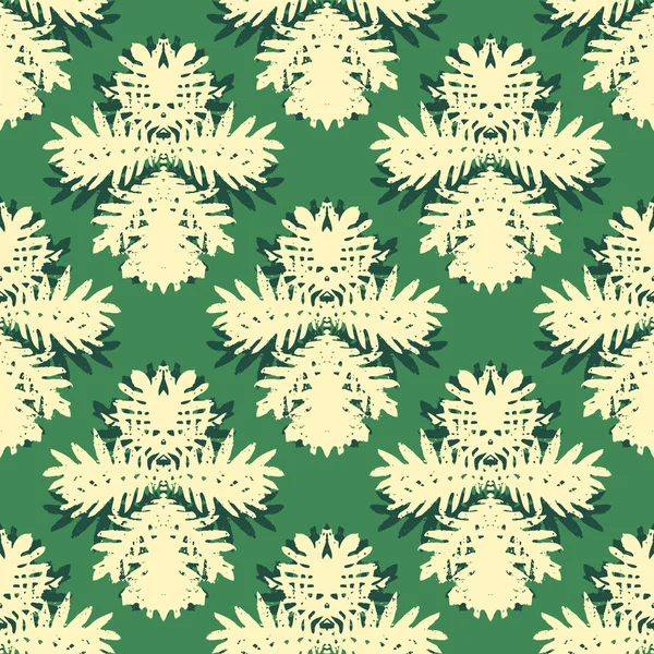 Motif avec motifs damassés — Image vectorielle