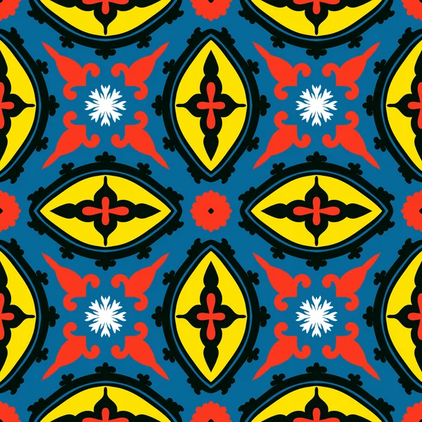 Suzani, motif ethnique sans couture vectoriel — Image vectorielle
