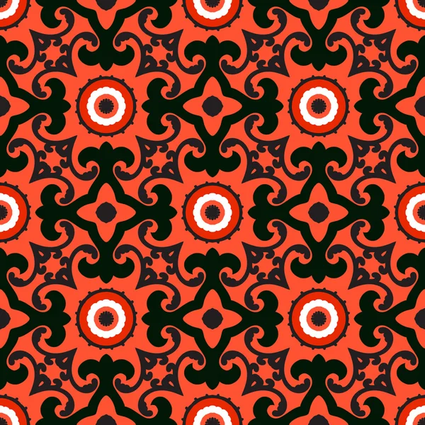 Suzani, motif vectoriel avec ornement audacieux — Image vectorielle