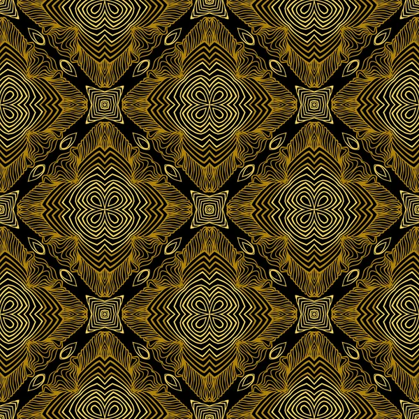 古い金のアールデコ様式の直線パターン — ストックベクタ
