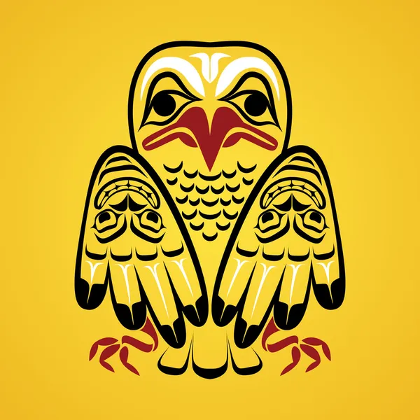 Illustration vectorielle d'un aigle . — Image vectorielle