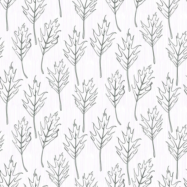 Eenvoudige en elegante patroon met eiken bladeren — Stockvector