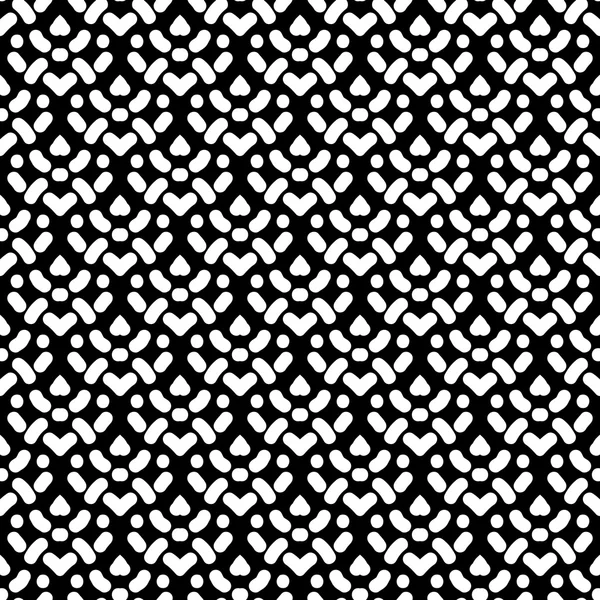 Pattern with damask motifs in black and white — Stock Vector