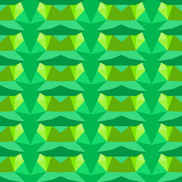 Mehrfarbiges geometrisches Muster in leuchtendem Grün. — Stockvektor