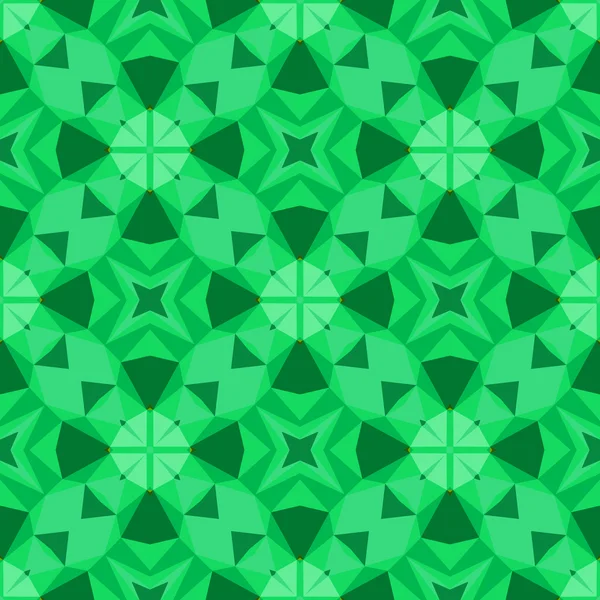 Multicolor geometric pattern in bright green. — Stock Vector
