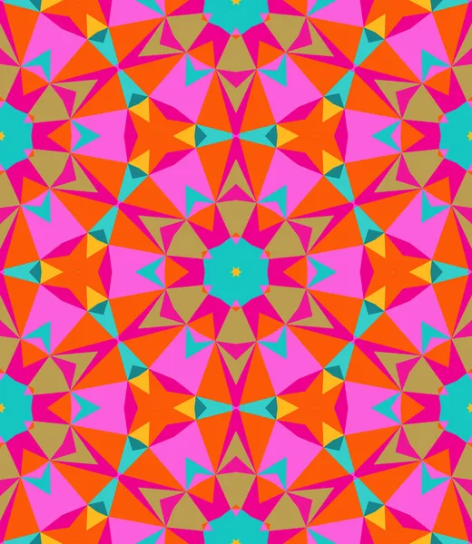 Mehrfarbiges geometrisches Muster in heller Farbe. — Stockvektor