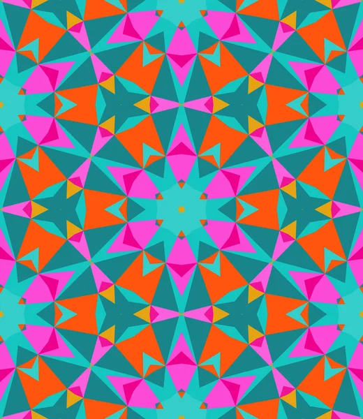 Multicolor geometrische patroon in felle kleur. — Stockvector