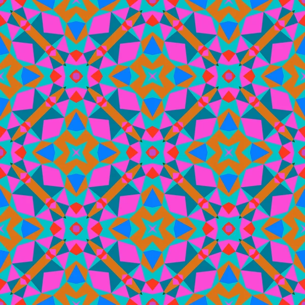Multicolor geometrische patroon in felle kleur. — Stockvector