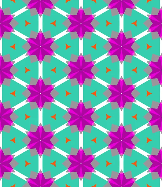 Mehrfarbiges geometrisches Muster in heller Farbe. — Stockvektor