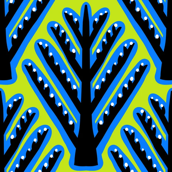 Ikat, kazak motifleri ile etnik desen vektör — Stok Vektör