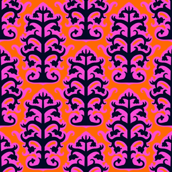 Suzani, motif ethnique vectoriel avec motifs ouzbeks — Image vectorielle