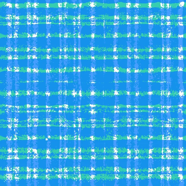 水彩画のラインを交差格子縞のパターン — ストックベクタ