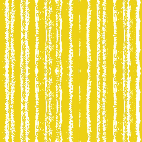 Randigt mönster med borstad linjer i gult. — Stock vektor