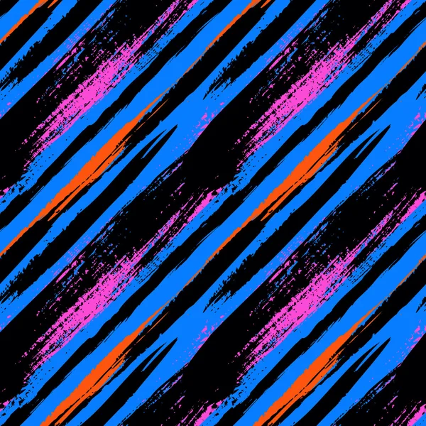 Motif rayé multicolore avec lignes diagonales — Image vectorielle