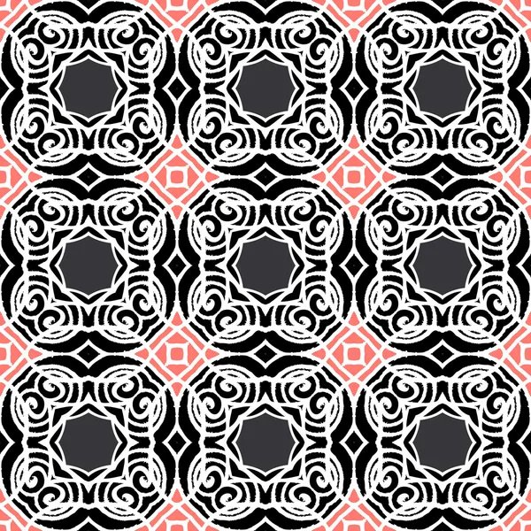 Vintage vector art deco pattern in dark colors — Stock Vector