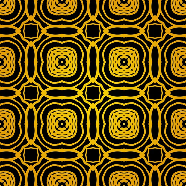 Patrón de art deco geométrico vectorial con formas doradas — Archivo Imágenes Vectoriales