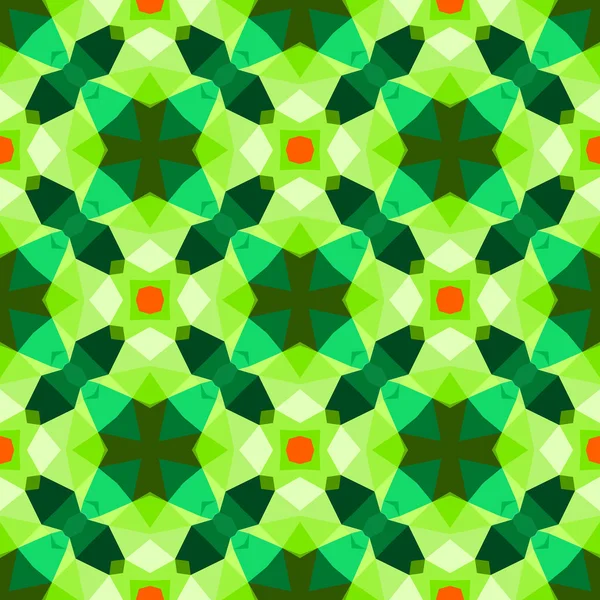 Motif géométrique multicolore en vert vif . — Image vectorielle