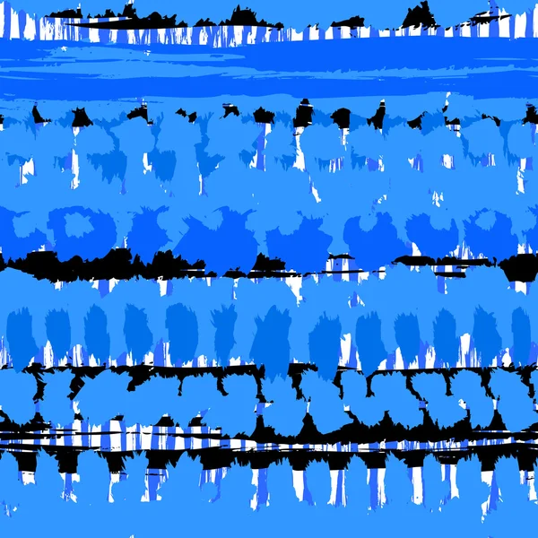 縞模様の手描きのシームレスなパターン ベクトル — ストックベクタ