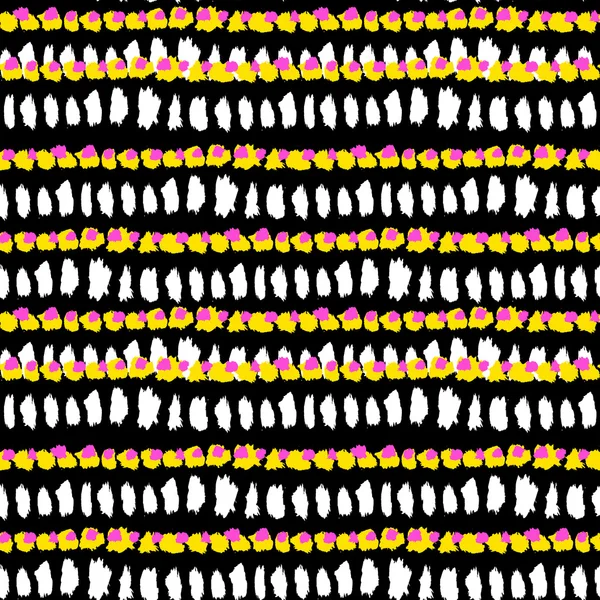 Grunge hand geschilderde vector naadloze patroon — Stockvector